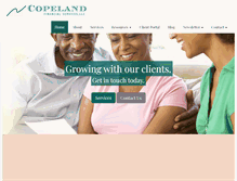 Tablet Screenshot of copelandfinancialservices.com